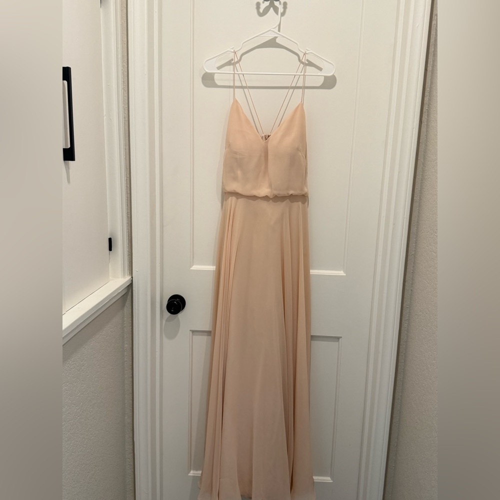 Jenny Yoo BHLDN Blush Satin Dress